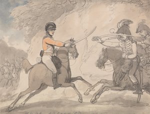 Exercício de palavras largas húngaro e Highland de Thomas Rowlandson