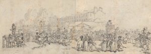 Hyde Park Corner de Thomas Rowlandson