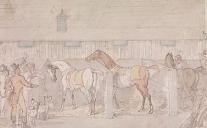 Interior de um Estábulo de Thomas Rowlandson