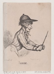 Jockey, abril de 1808., abril de 1808. de Thomas Rowlandson