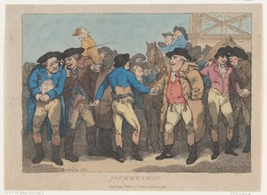 Jockeyship, 1 de julho de 1802., 1 de julho de 1802. de Thomas Rowlandson