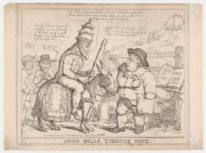 Portão da Autoestrada de John Bull de Thomas Rowlandson