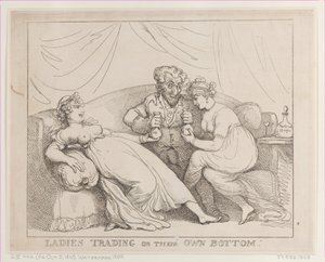Senhoras negociando por conta própria, 5 de outubro de 1810., 5 de outubro de 1810. de Thomas Rowlandson