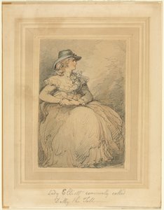 Lady Elliot, comumente chamada de Dolly, a Alta de Thomas Rowlandson