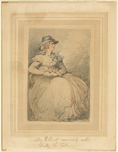Lady Elliott, vulgarmente chamada Dolly The Tall, 17751827. de Thomas Rowlandson