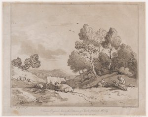 Paisagem com figuras amarrando um feixe de madeira, 21 de maio de 1789., 21 de maio de 1789. de Thomas Rowlandson