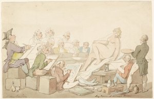 Lay Figure na Somerset House de Thomas Rowlandson