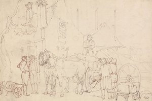 Carregar uma carroça de Thomas Rowlandson