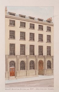 Lombard Street, Londres, c1850 de Thomas Rowlandson