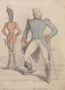 Lord Harrington e Lord Petersham de Thomas Rowlandson