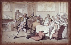Loucura na Mesa de Jantar de Thomas Rowlandson
