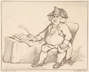 Homem à Mesa de Thomas Rowlandson