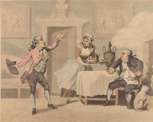 Gerente e Spouter, 1784. de Thomas Rowlandson