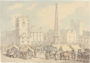 Dia de mercado em Richmond em Yorkshire de Thomas Rowlandson