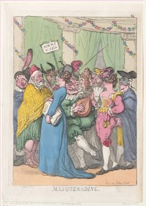 Masquerading, [30 de agosto de 1811], reimpresso., [30 de agosto de 1811], reimpresso. de Thomas Rowlandson
