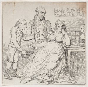 Melpomene nos lixões, ou brincadeira de criança defendida por monarcas teatrais, dezembro..., 14 de dezembro de 1804. de Thomas Rowlandson