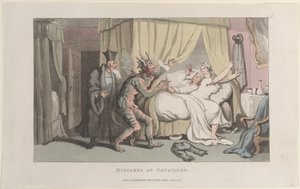 Erros em Cavaillon, do Journal of Sentimental Travels in the Southern Pro..., 1º de janeiro de 1822. de Thomas Rowlandson