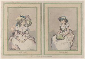 Modish e Prudish, 1 de dezembro de 1791., 1 de dezembro de 1791. de Thomas Rowlandson