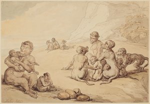 Ilha dos macacos de Thomas Rowlandson