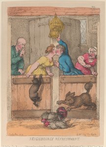 Um refresco entre vizinhos de Thomas Rowlandson