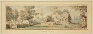 Cidade nova, igreja antiga (Ilha de Wight) de Thomas Rowlandson