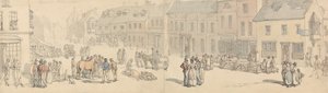 Newport High Street, Ilha de Wight de Thomas Rowlandson