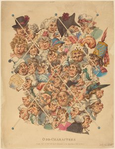 Caracteres estranhos de Thomas Rowlandson