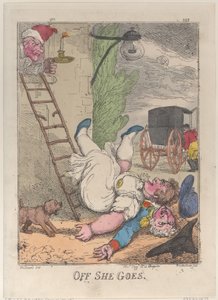 Off She Goes, 1812., 1812. de Thomas Rowlandson