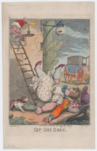 Off She Goes, 24 de dezembro de 1808., 24 de dezembro de 1808. de Thomas Rowlandson