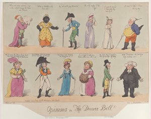 Opiniões sobre A Lei do Divórcio!!, 2 de Junho de 1800, 2 de Junho de 1800. de Thomas Rowlandson
