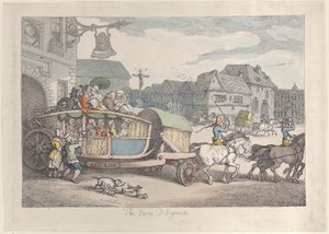 Diligência de Paris, c. 1810., c. 1810. de Thomas Rowlandson