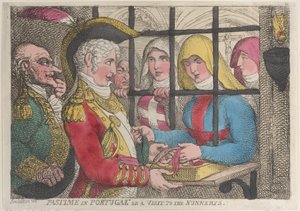 Passatempo em Portugal ou Visita ao Convento, 1 de abril de 1811., 1 de abril de 1811. de Thomas Rowlandson