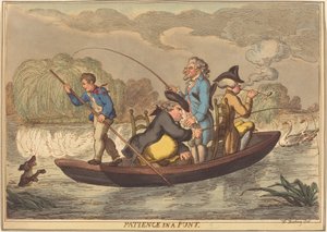 Paciência em um Punt de Thomas Rowlandson