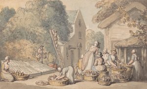 Colheita de amoras de Thomas Rowlandson