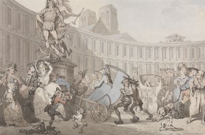 Praça das Vicórias, Paris de Thomas Rowlandson