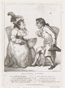 Amantes platônicos, 1º de agosto de 1797., 1º de agosto de 1797. de Thomas Rowlandson