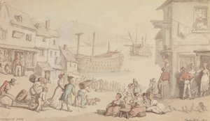 Doca de Plymouth de Thomas Rowlandson
