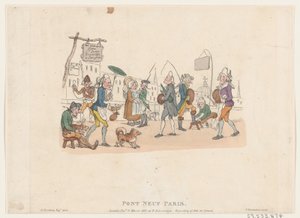 Pont Neuf, Paris, 1º de maio de 1803., 1º de maio de 1803. de Thomas Rowlandson