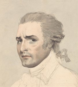 Estudo de retrato de John Philip Kemble de Thomas Rowlandson