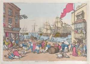 Portsmouth Point, 1814., 1814. de Thomas Rowlandson