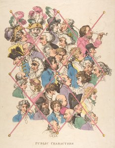 Personagens Públicos, 1º de abril de 1801., 1º de abril de 1801. de Thomas Rowlandson