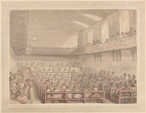 Reunião dos Quakers de Thomas Rowlandson