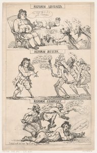Reforma recomendada, reforma iniciada, reforma concluída de Thomas Rowlandson
