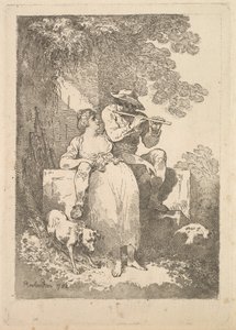 Descanse do trabalho em dias ensolarados, 1784-87. de Thomas Rowlandson