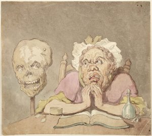 Consequências da intemperança ou Memento Mori de Thomas Rowlandson