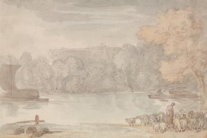 Cena ribeirinha (O Tamisa em Eton) de Thomas Rowlandson