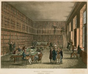 Royal Institution, Albemarle Street, Londres de Thomas Rowlandson