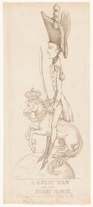 Estátua equestre de Napoleão, 1804 de Thomas Rowlandson