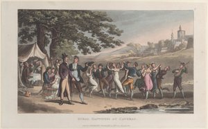 Rural Happiness at Caverac, do Journal of Sentimental Travels in the Southern Provinces..., 1821. de Thomas Rowlandson