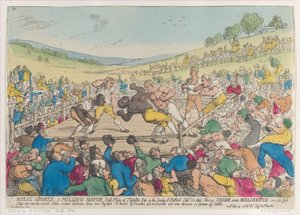 Esportes Rurais, A Milling Match, 29 de setembro de 1811., 29 de setembro de 1811. de Thomas Rowlandson